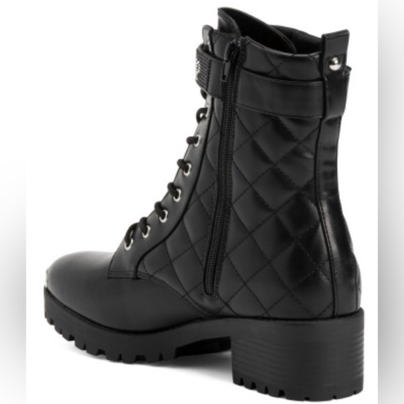 •NWT•Juicy Couture Quilted Bling Combat Boots- ‘JC OPAL’ - Picture 2 of 14